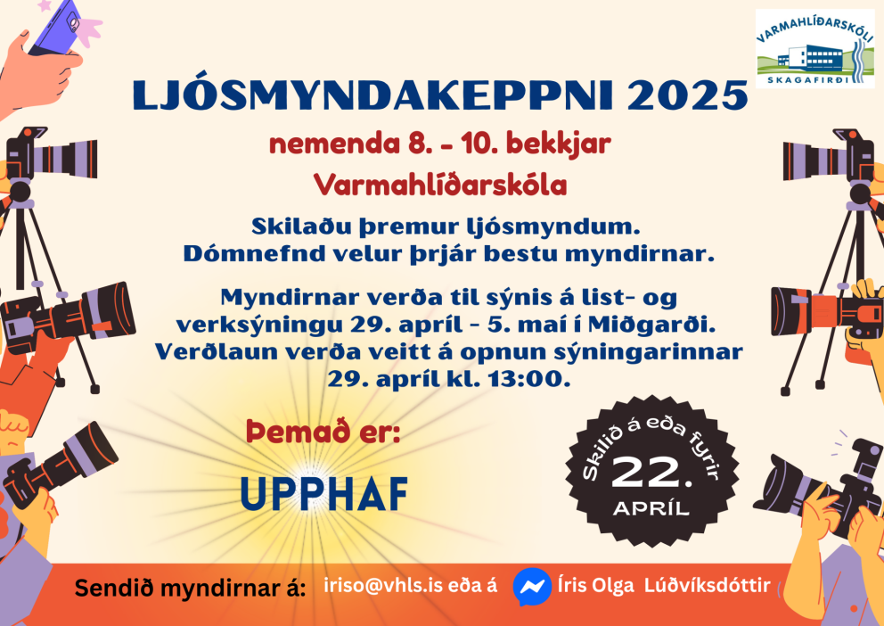 Ljósmyndakeppni og list- og verksýning framundan