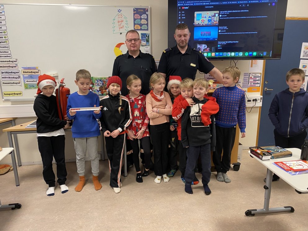 Slökkvilið í heimsókn