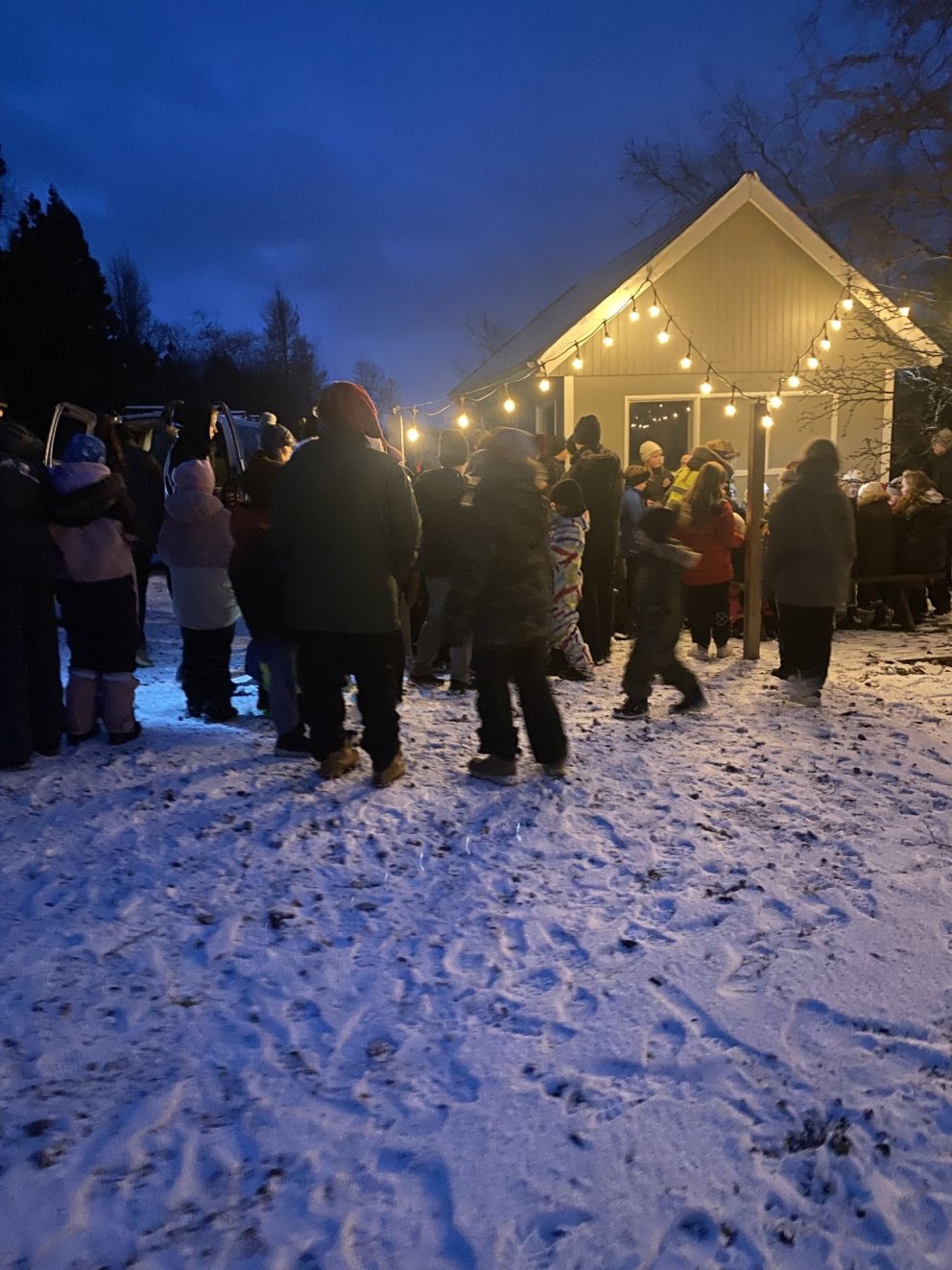 Rökkurganga í skóginum