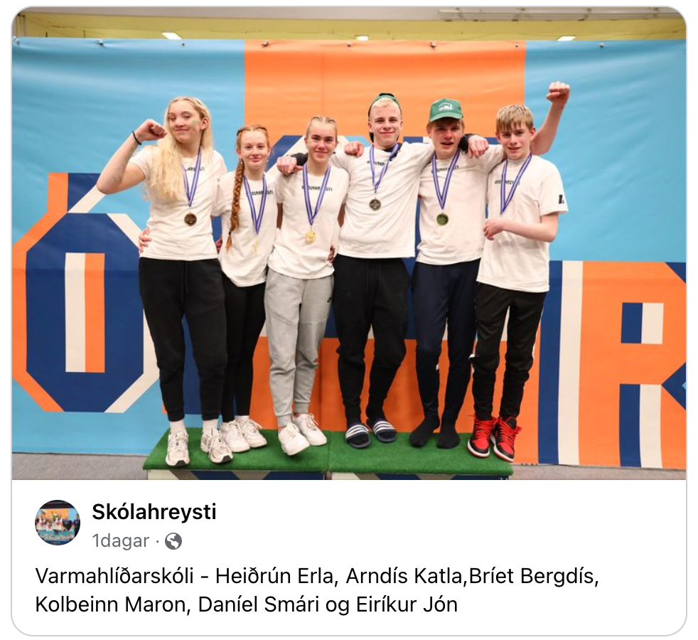 Skólahreysti í kvöld!!!