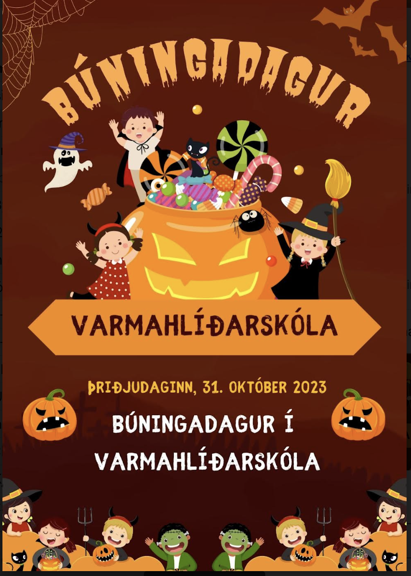 Hrekkjavökudagur á morgun, 31. október.