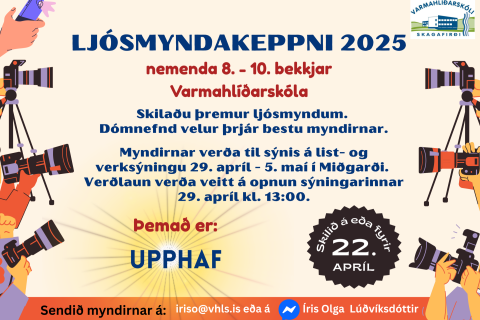 Ljósmyndakeppni og list- og verksýning framundan