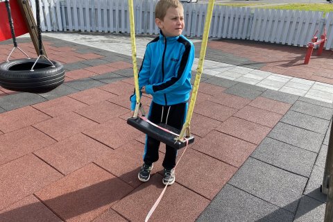 Mælingar á skólalóðinni