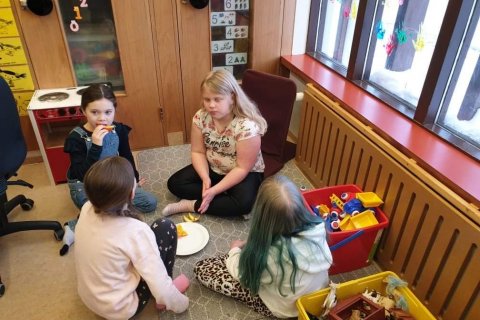 Leikskólaheimsókn hjá 3.-4.bekk