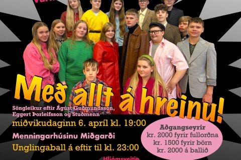 Árshátíð unglingastigs 6. apríl kl. 19:00