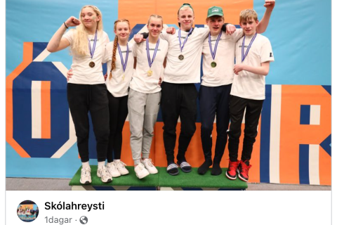 Skólahreysti í kvöld!!!