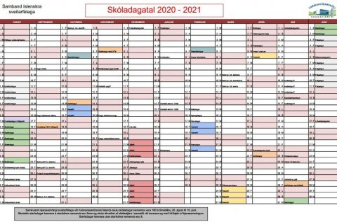 Skóladagatal 2020-2021